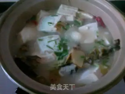 Make Casserole Wanya Fish Tofu step 8