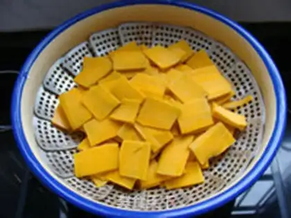 Make Korean pumpkin porridge step 1