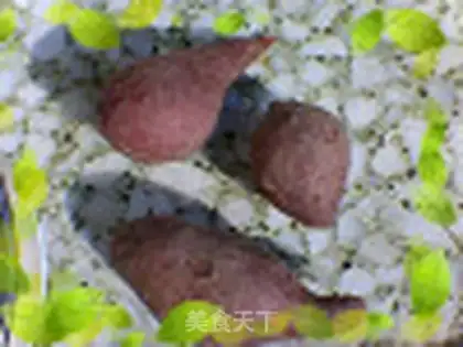 Make Purple sweet potato oats peanut paste step 0