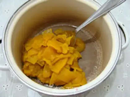 Make Korean pumpkin porridge step 3