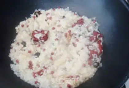 Make Raw fried glutinous rice step 3