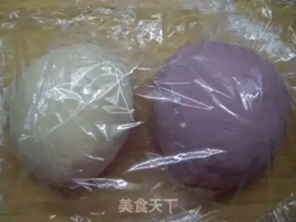Make Dream purple sweet potato steamed buns step 3
