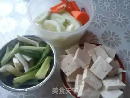 Make Mullet head bone soup step 1