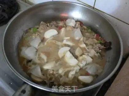 Make Beer stewed chicken nuggets with mushroom step 13