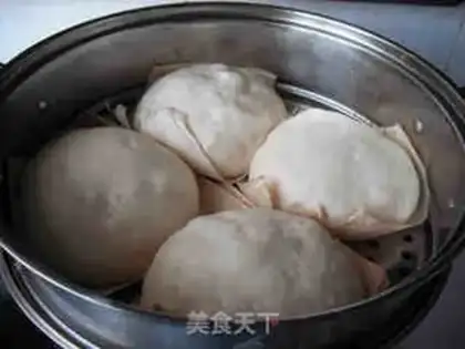 Make sweet potato steamed buns step 11