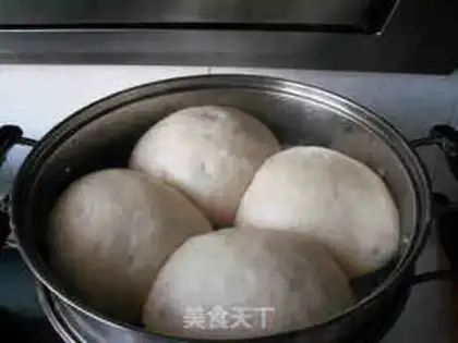 Make sweet potato steamed buns step 12