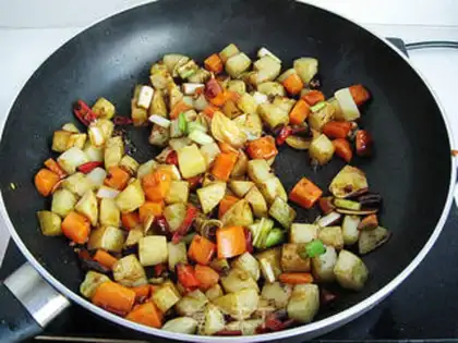 Make Gongbao Potato step 7