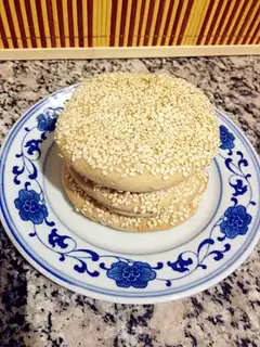 Make sesame seed cake step 17