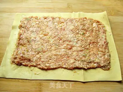 Make Smoked dried tofu meat roll step 1