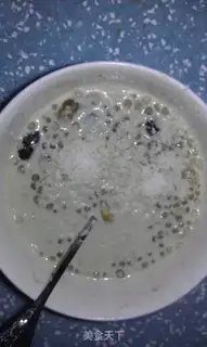 Make Coconut sweet bean sago dew step 4