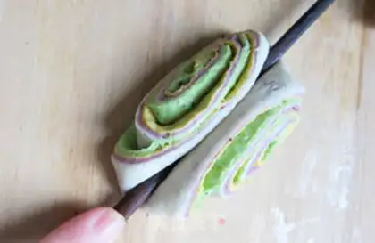 Make Pattern steamed buns rolled rolls step 7