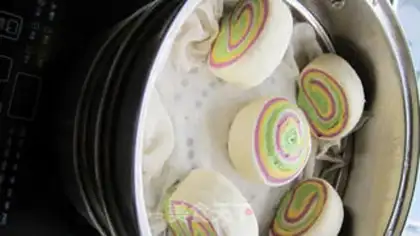 Make Pattern steamed buns rolled rolls step 8