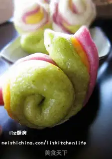 Make Pattern steamed buns rolled rolls step 10