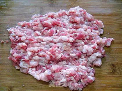 Make Pork stickers with cabbage and fresh meat step 1