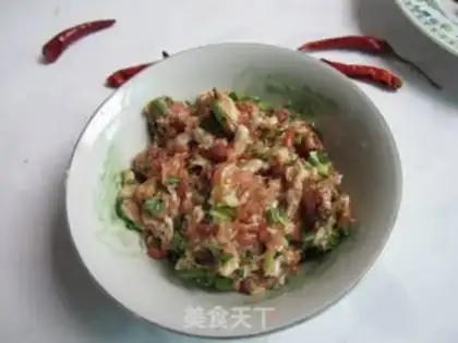 Make Stuffed pork with tofu step 1