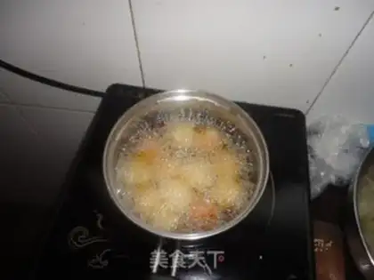 Make ketchup meatballs step 3