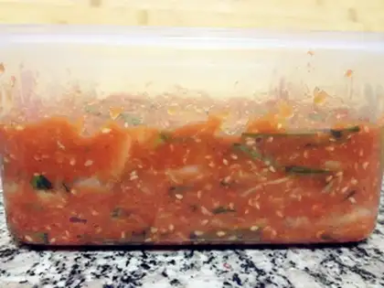 Make Korean spicy cabbage step 21