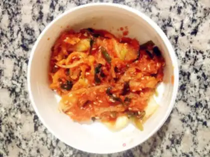 Make Korean spicy cabbage step 22