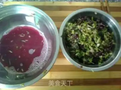 Make amaranth egg pie step 5