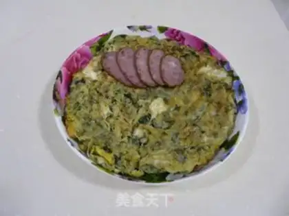 Make fried eggs with Chinese toon step 4