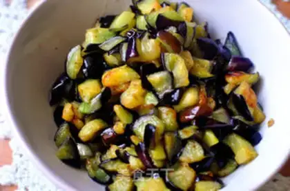 Make Eggplant noodles with diced pork step 6