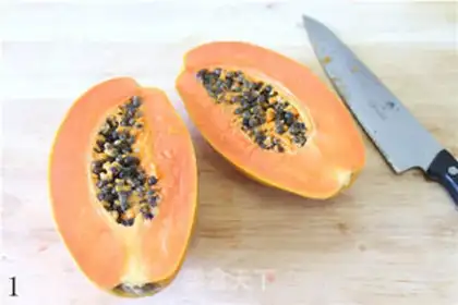 Make papaya milk step 0