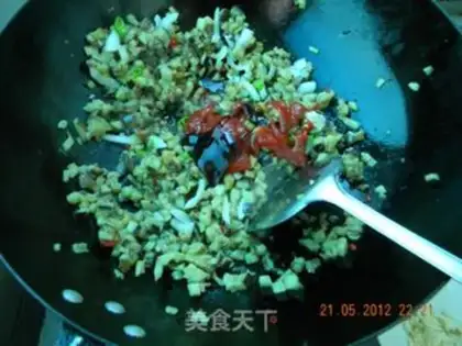 Make diced eggplant with fish flavor step 4