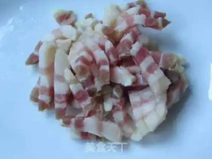 Make Vegetable and bacon rice step 5