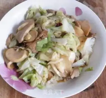 Make stir-fried cabbage with mushroom step 7