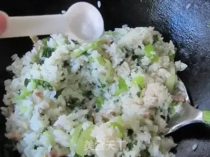 Make Vegetable and bacon rice step 9