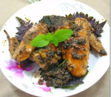 Make Perilla chicken wings step 6
