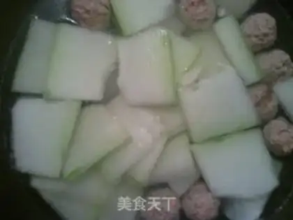 Make Winter melon meatball soup step 6