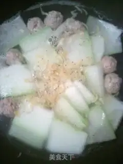 Make Winter melon meatball soup step 7