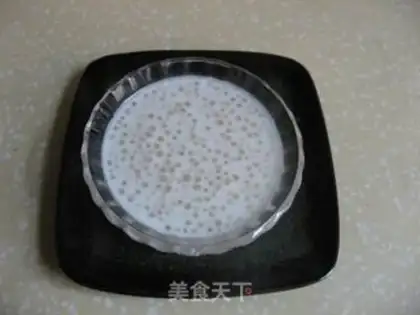 Make Purple sweet potato and coconut milk sago dew step 6