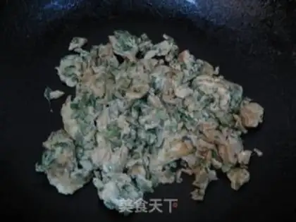 Make Scrambled eggs with Chinese toon step 5