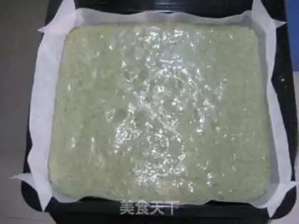 Make Matcha sponge cake roll step 5