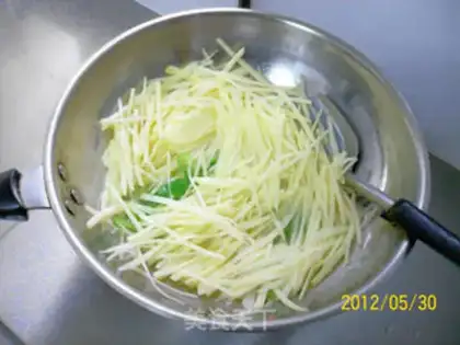 Make green pepper with potato step 3