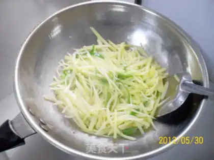 Make green pepper with potato step 5