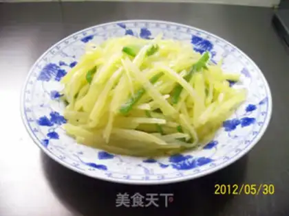 Make green pepper with potato step 6
