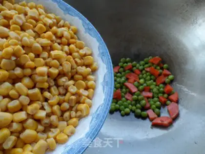Make pine nut corn step 5