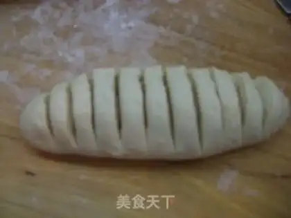 Make Fancy onion flavored ham bread step 7