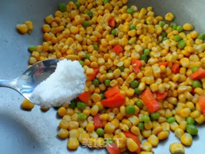 Make pine nut corn step 6