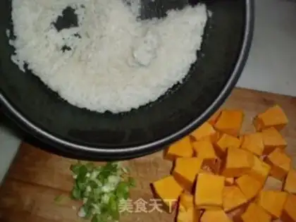 Make pumpkin rice step 0