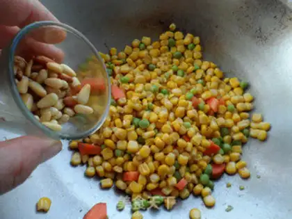Make pine nut corn step 8