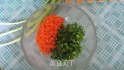 Make scallion cake step 1