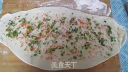 Make scallion cake step 2