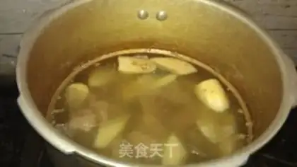 Make Stewed duck with rice bamboo step 5