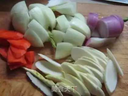Make Green curry beef step 0