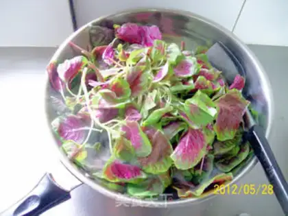 Make Garlic rice amaranth step 1