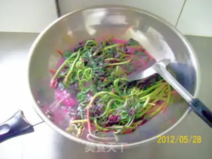 Make Garlic rice amaranth step 2